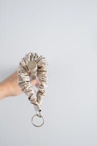 Hand- Painted Stretch Wristlet Keychain